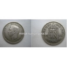 6 Pence 1946 Anglie - Six Pence Georgius VI.